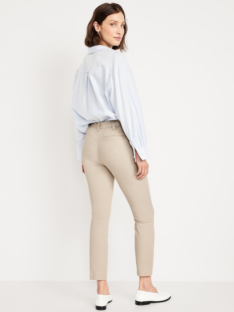 High-Waisted Uniform Skinny Pants