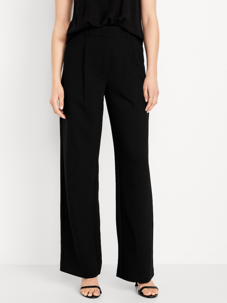 Extra High-Waisted Taylor Wide-Leg Trouser Pants