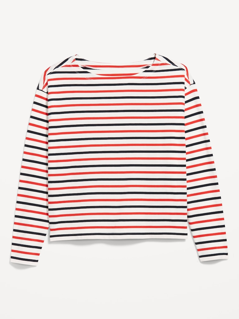 Long-Sleeve Mariner Loose T-Shirt