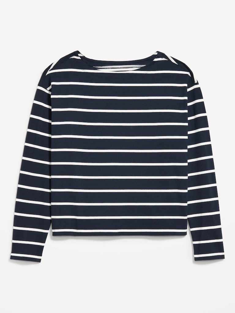 Long-Sleeve Mariner Loose T-Shirt