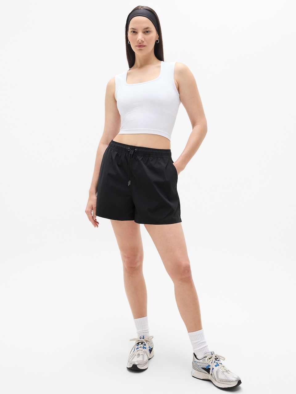 Renew Seamless Square Neck Crop Tank