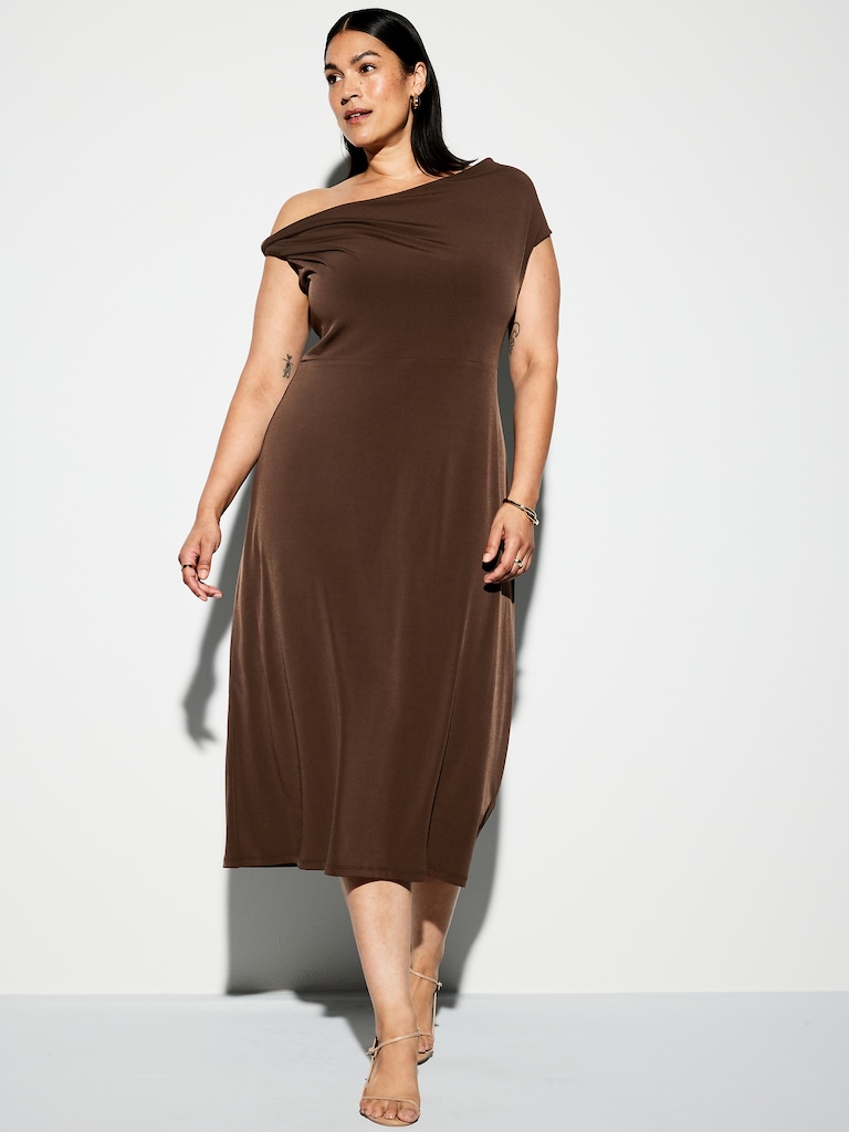The Occasion by Old Navy One-Shoulder Midi Dress
