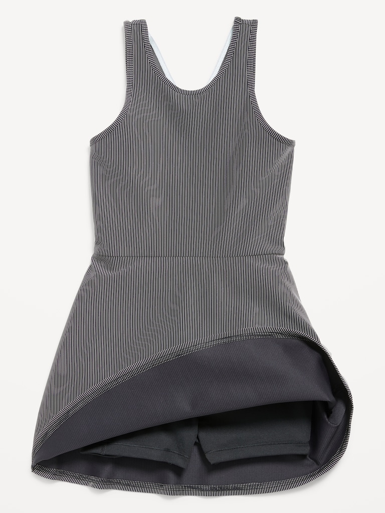 PowerSoft Sleeveless Ribbed Athletic Dress for Girls