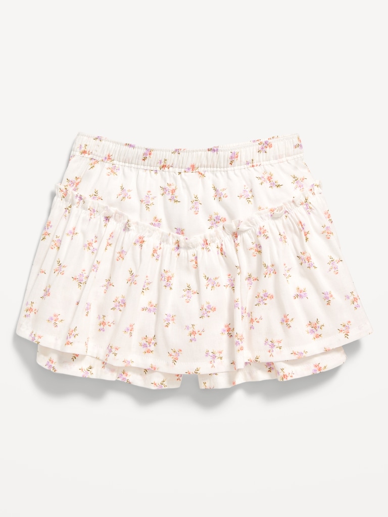 Printed High-Waisted Skort for Toddler Girls