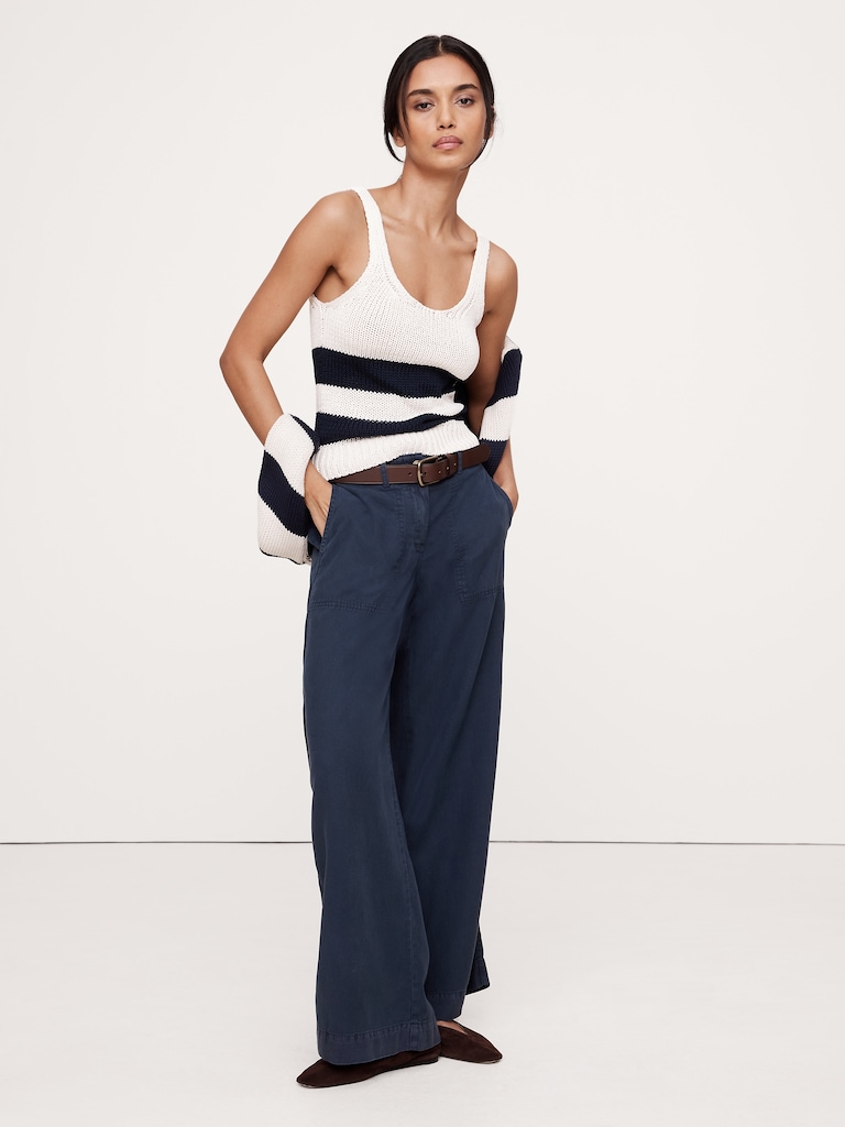 Super-Soft Soma Mid-Rise Wide-Leg Pant