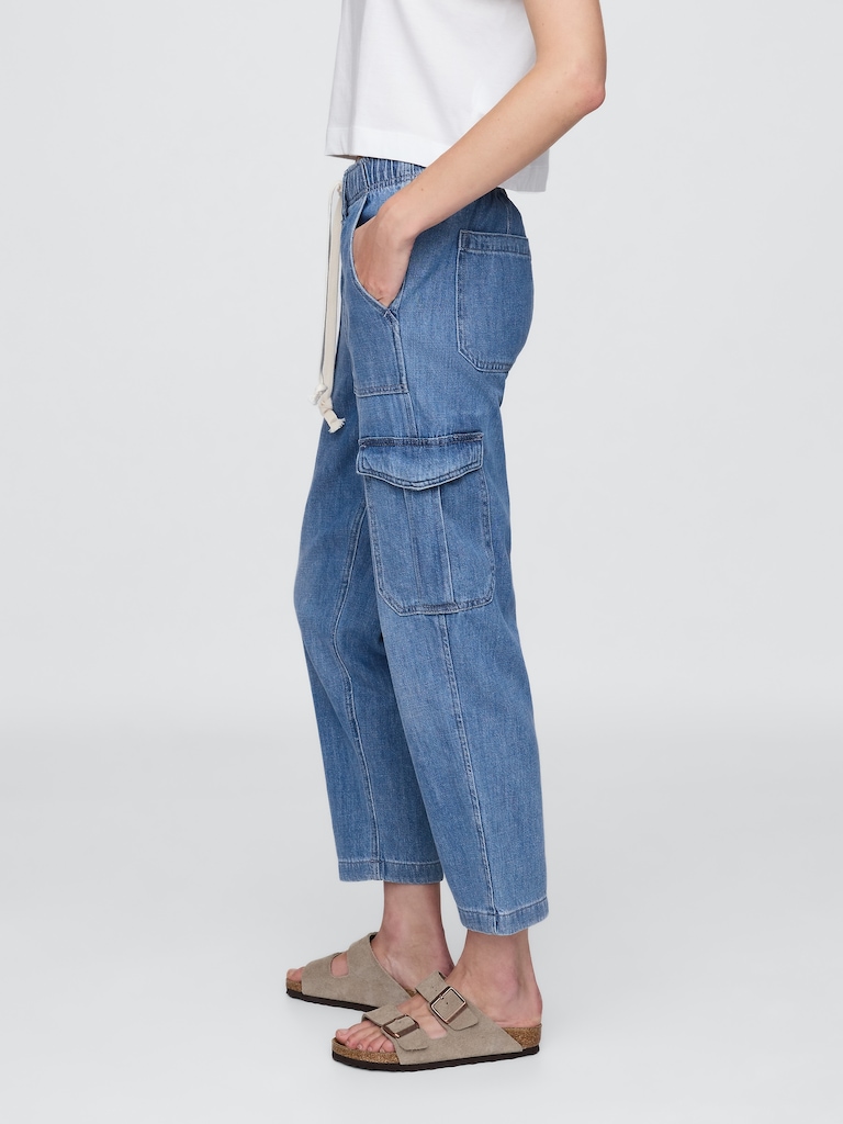 Denim Easy Cargo Joggers