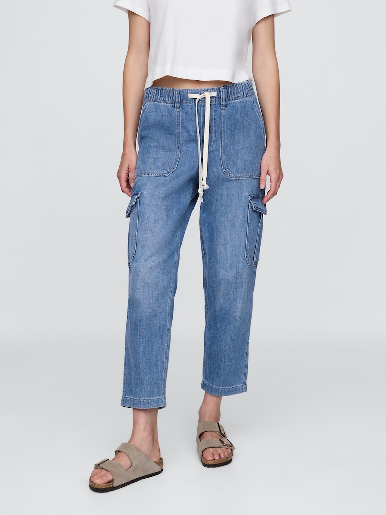 Denim Easy Cargo Joggers