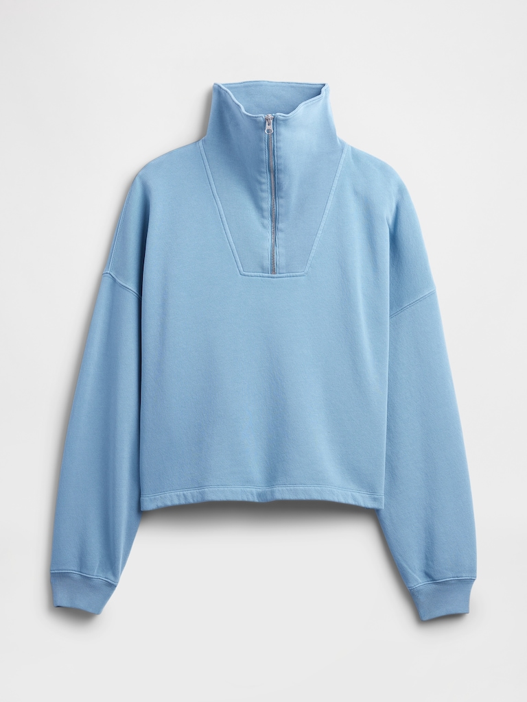 Oversized Quarter-Zip Sweatshirt