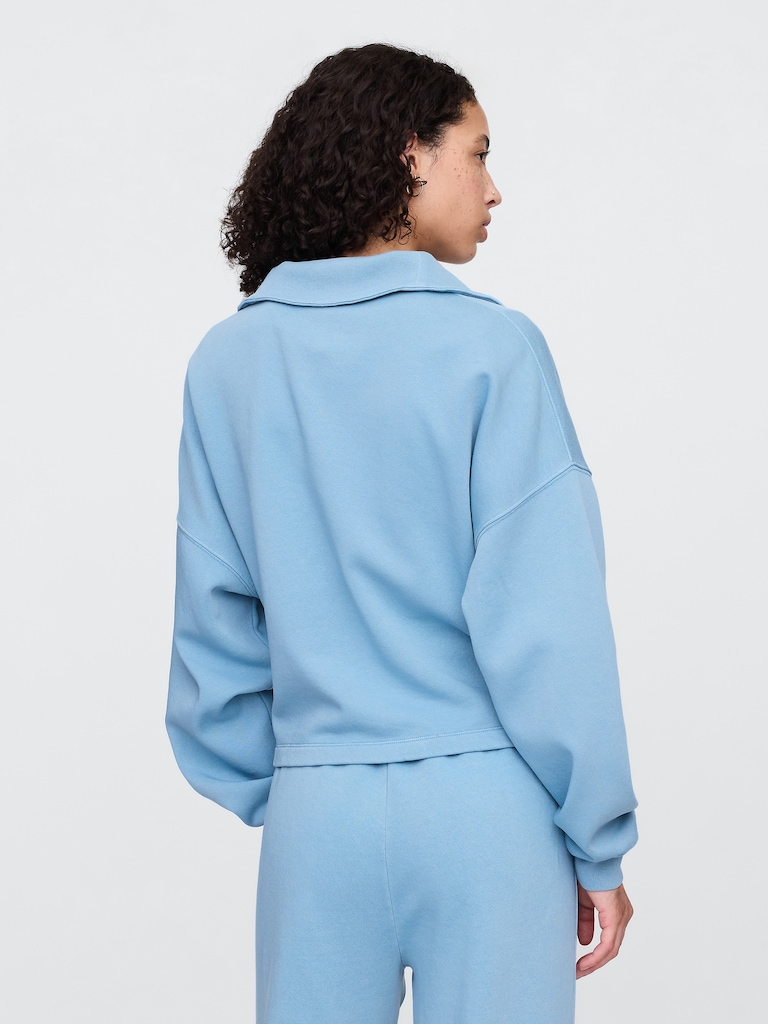 Oversized Quarter-Zip Sweatshirt