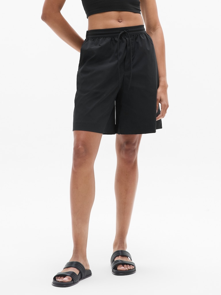 Drift Mid Rise Poplin Bermuda Short
