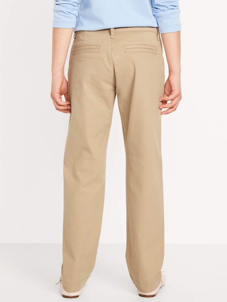 School Uniform Straight Leg Pants for Girls