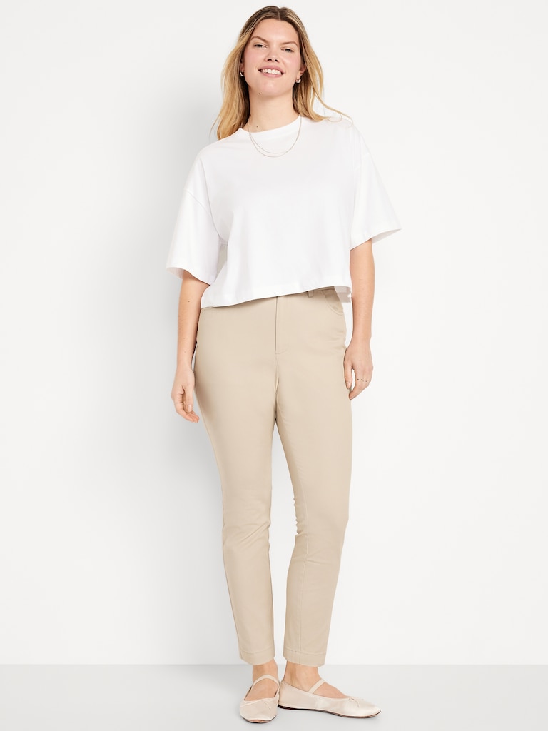 High-Waisted Uniform Skinny Pants