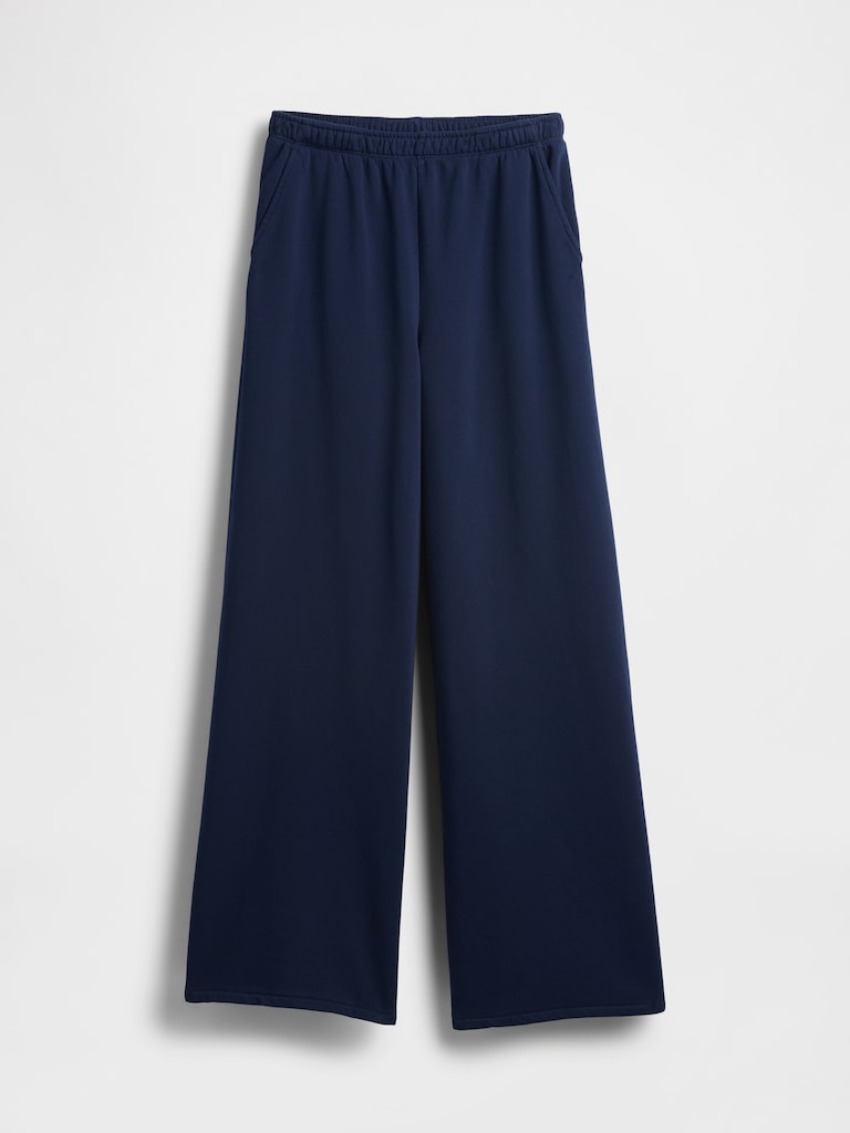 VintageSoft Baggy Wide-Leg Sweatpants