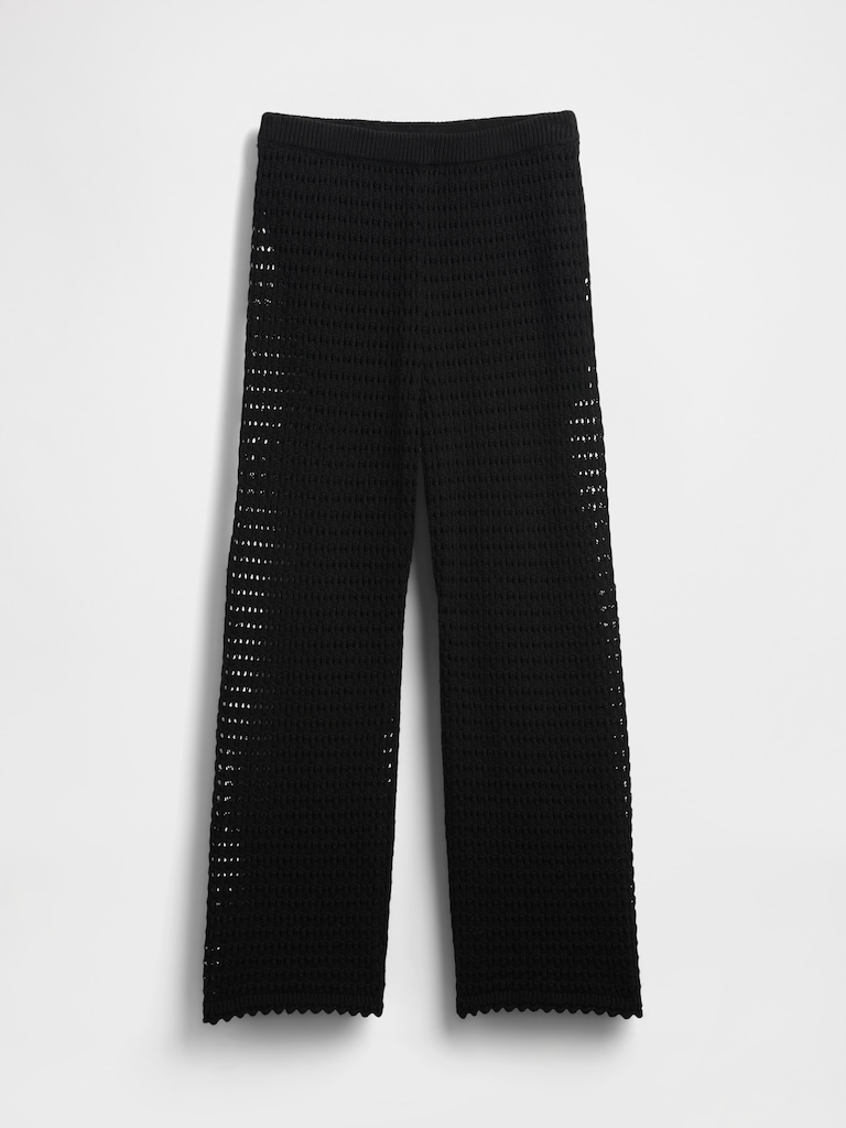 100% Cotton Crochet Ankle Pants