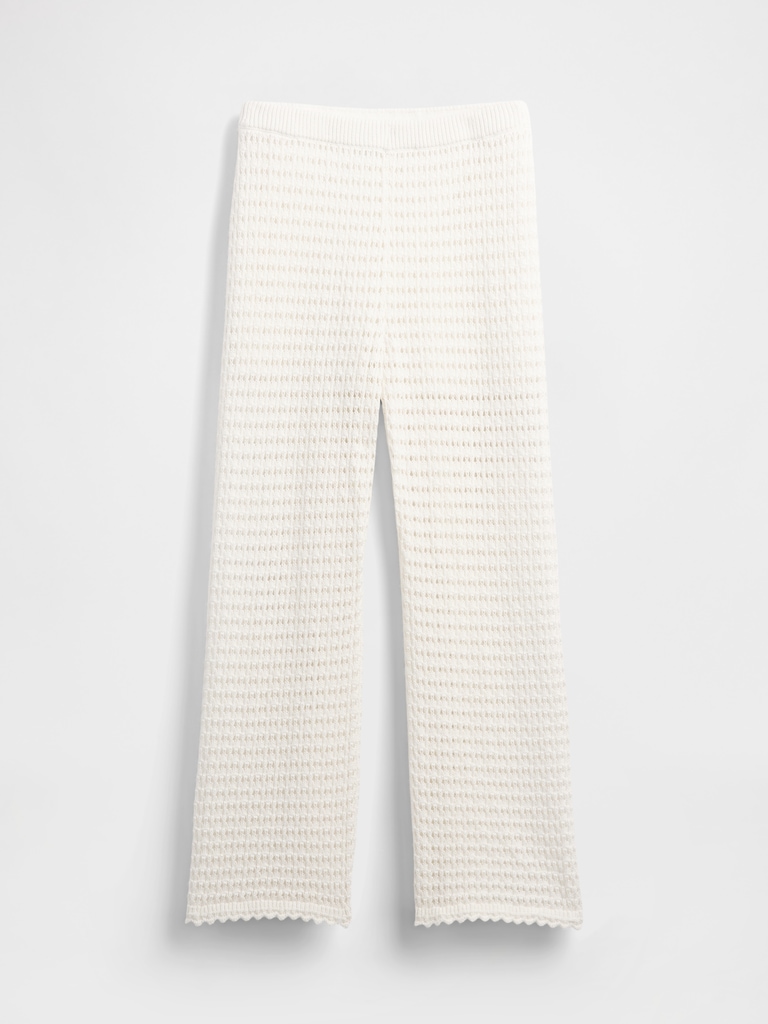 100% Cotton Crochet Ankle Pants