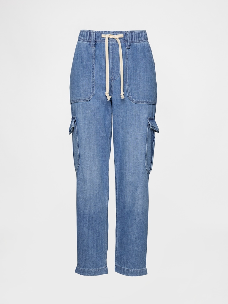 Denim Easy Cargo Joggers