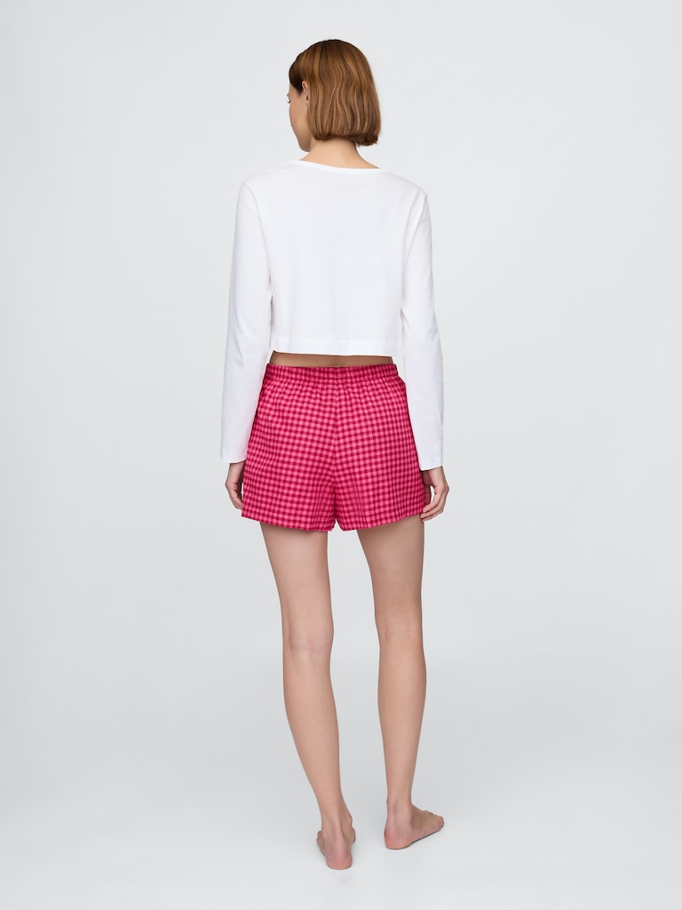 Flannel PJ Boxer Shorts