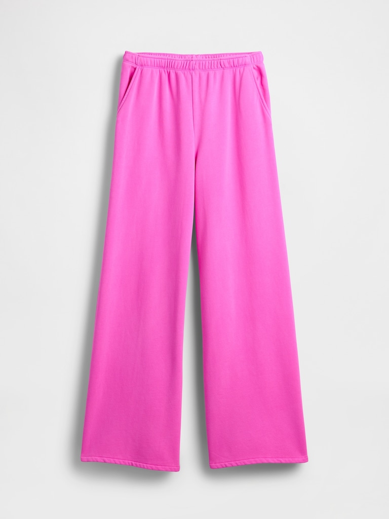 VintageSoft Baggy Wide-Leg Sweatpants