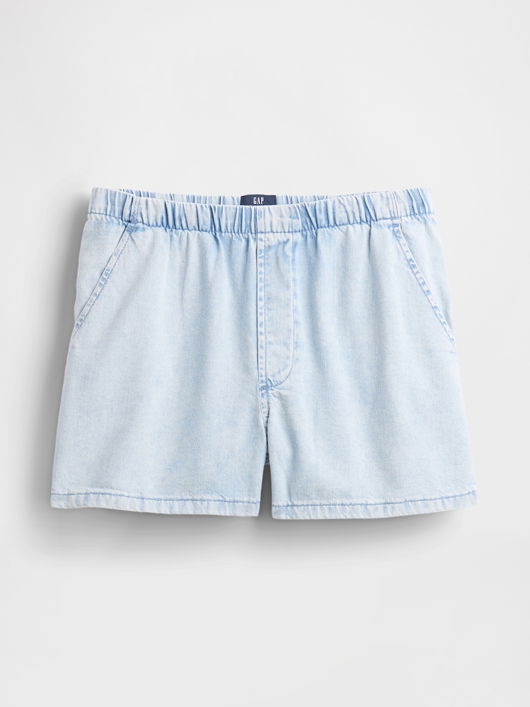Mid Rise UltraSoft Easy Denim Boxer Shorts