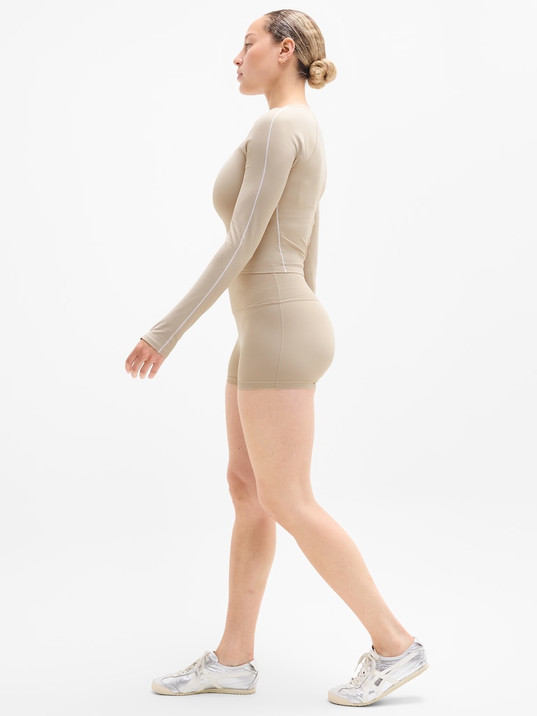 Transcend Contrast Stitch Top