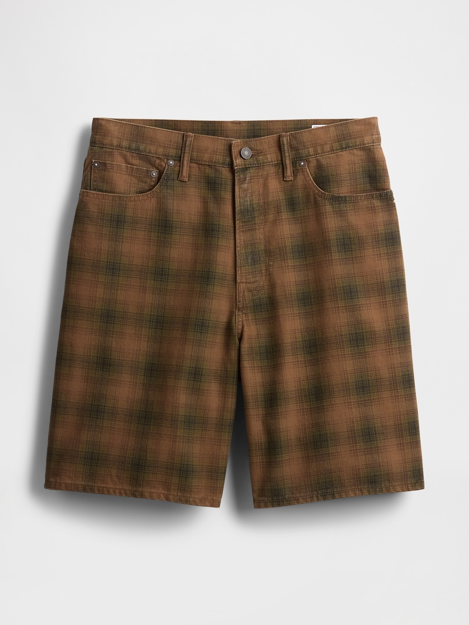Plaid Canvas Shorts