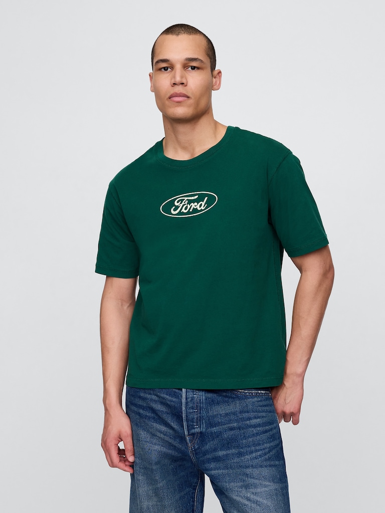 Heavyweight Ford Graphic Crop T-Shirt