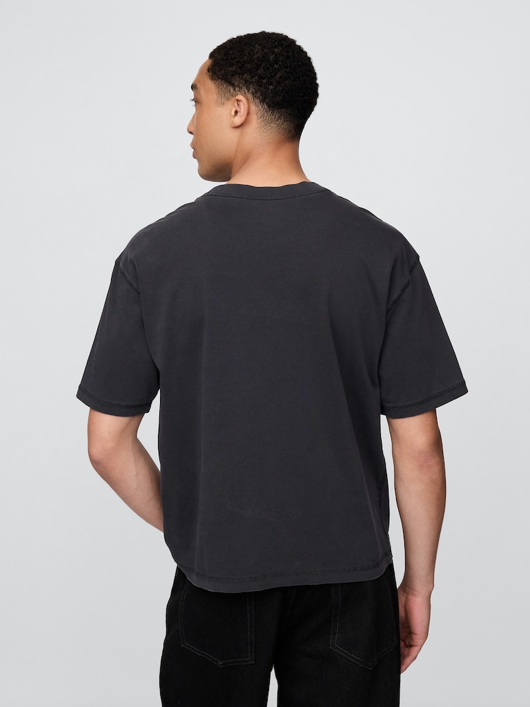 Heavyweight Fleetwood Mac Graphic Crop T-Shirt