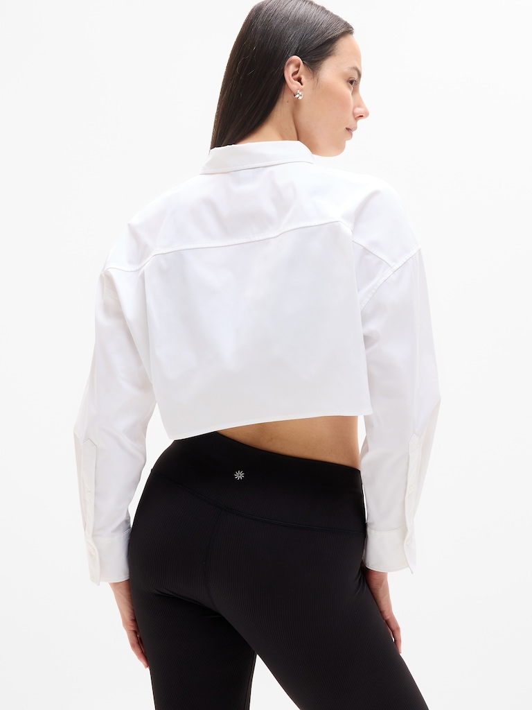 Midday Ultra Cropped Poplin Shirt