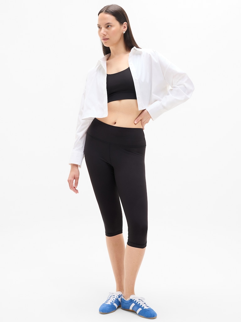 Midday Ultra Cropped Poplin Shirt