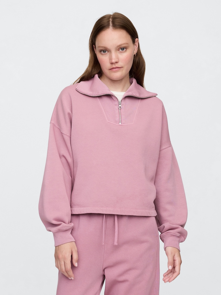 Oversized Quarter-Zip Sweatshirt