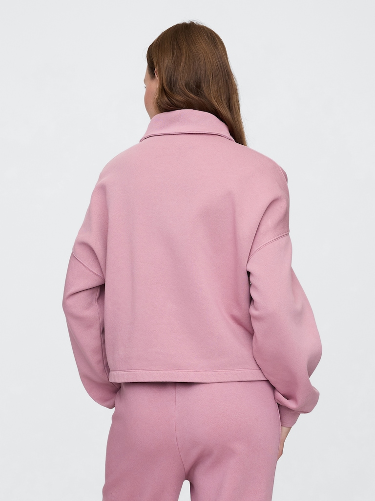Oversized Quarter-Zip Sweatshirt