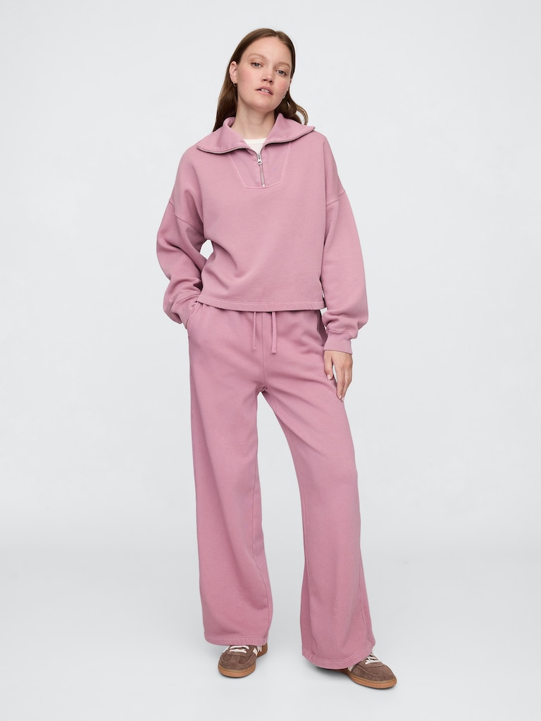 Oversized Quarter-Zip Sweatshirt