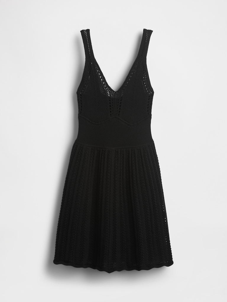 Pointelle Mini Dress