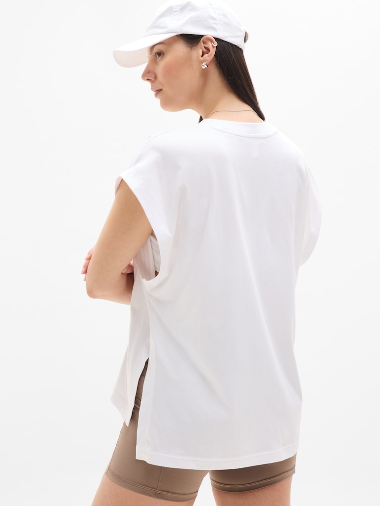 True Cotton Oversized Muscle Tee
