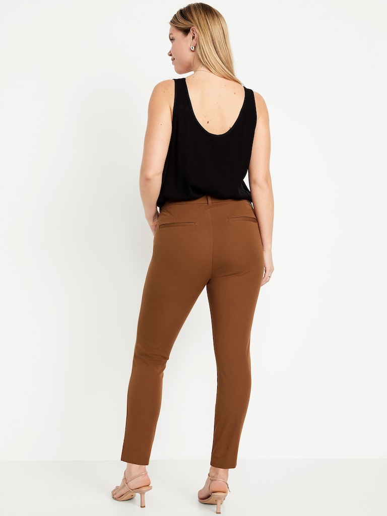 High-Waisted Pixie Skinny Ankle Pants