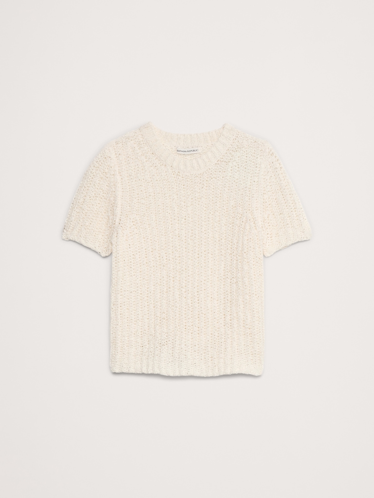 Shrunken Short-Sleeve Sweater