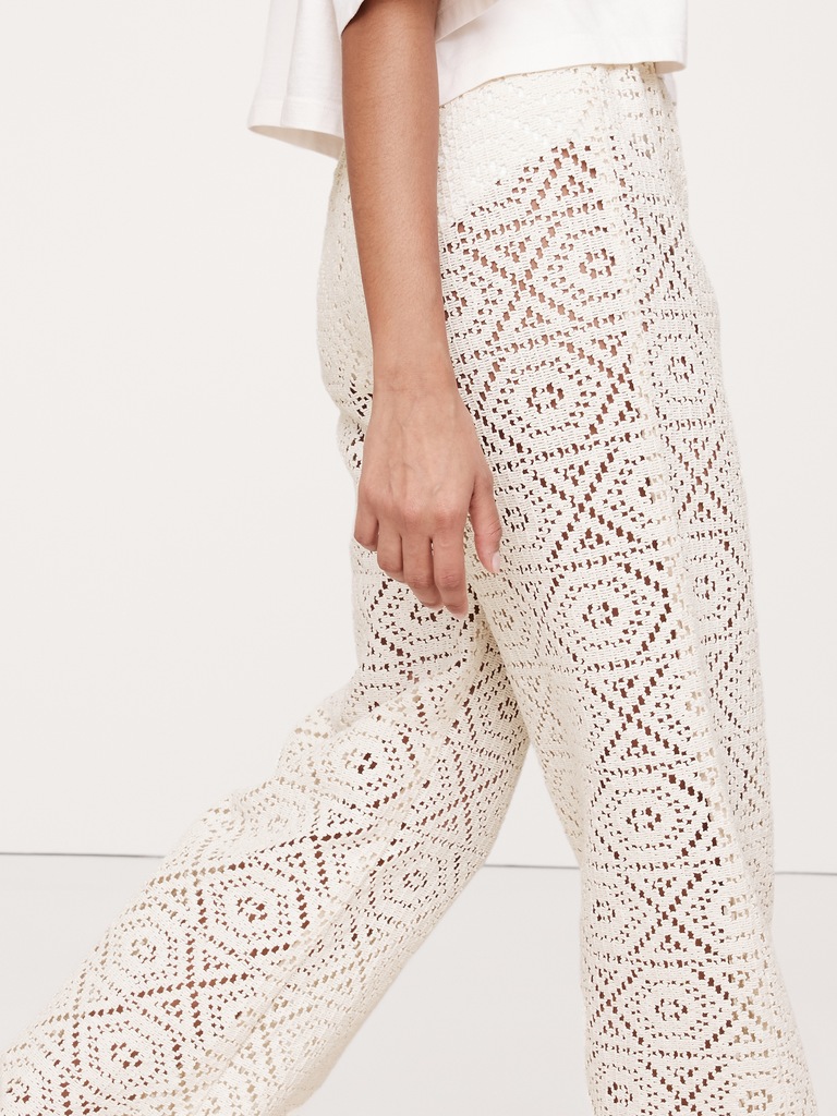 Flared Italian Lace Beach Pant