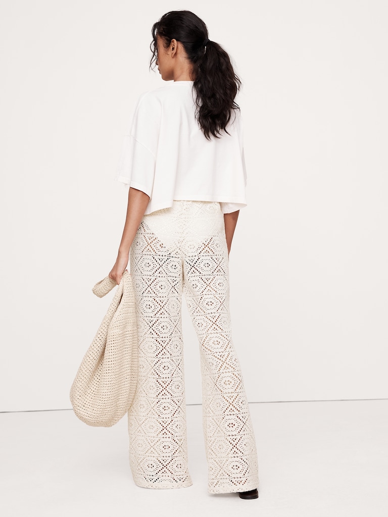 Flared Italian Lace Beach Pant