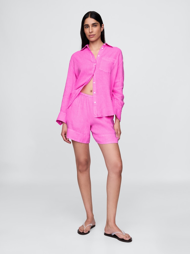 100% Linen Oversized Shirt
