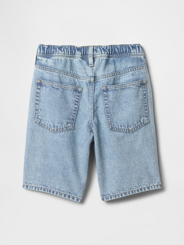 Kids Pull-On Loose Denim Shorts