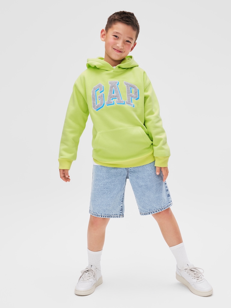 Kids Pull-On Loose Denim Shorts