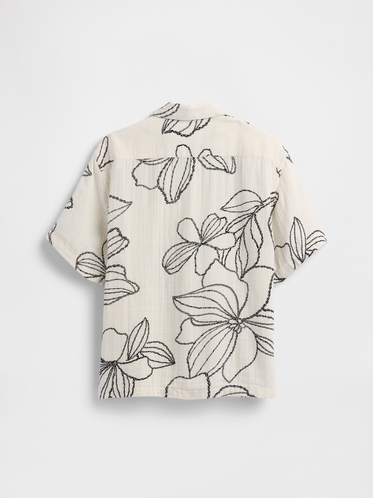 Kids Relaxed Linen-Blend Vacay Shirt