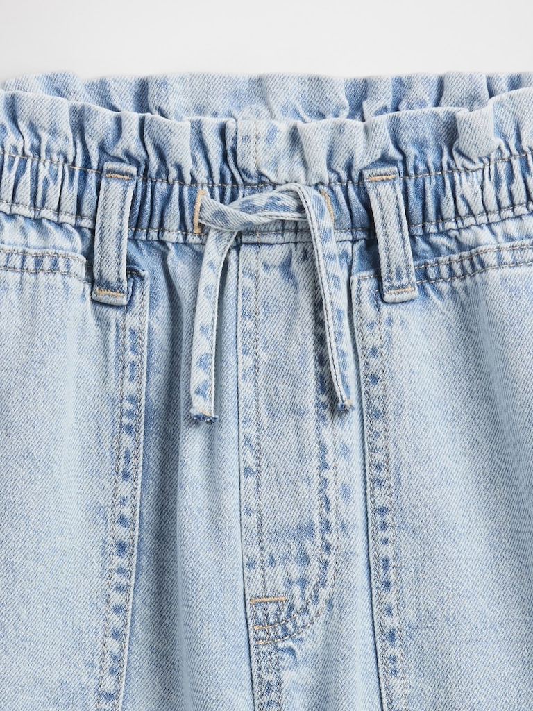 Kids High Rise Relaxed Pull-On Utility Shorts