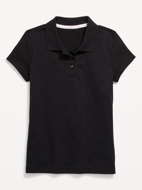 School Uniform Jersey-Knit Polo Shirt for Girls