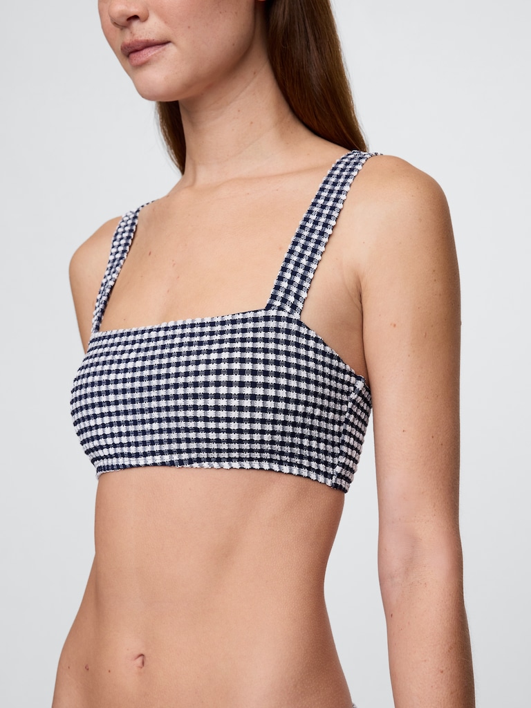 Colorblock Bandeau Bikini Top