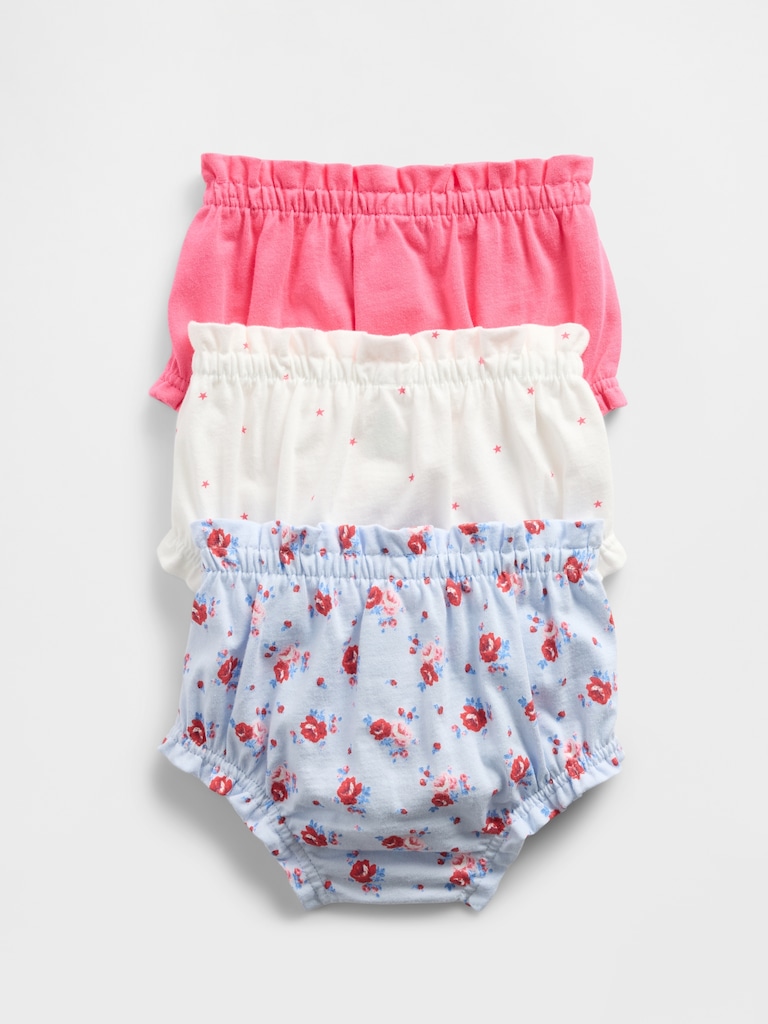 Baby First Favorites Organic Cotton Ruffle Shorts (3-Pack)