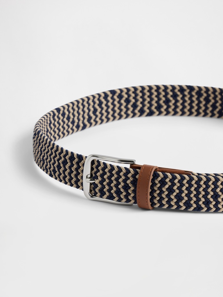 Braided Vegan-Leather Belt