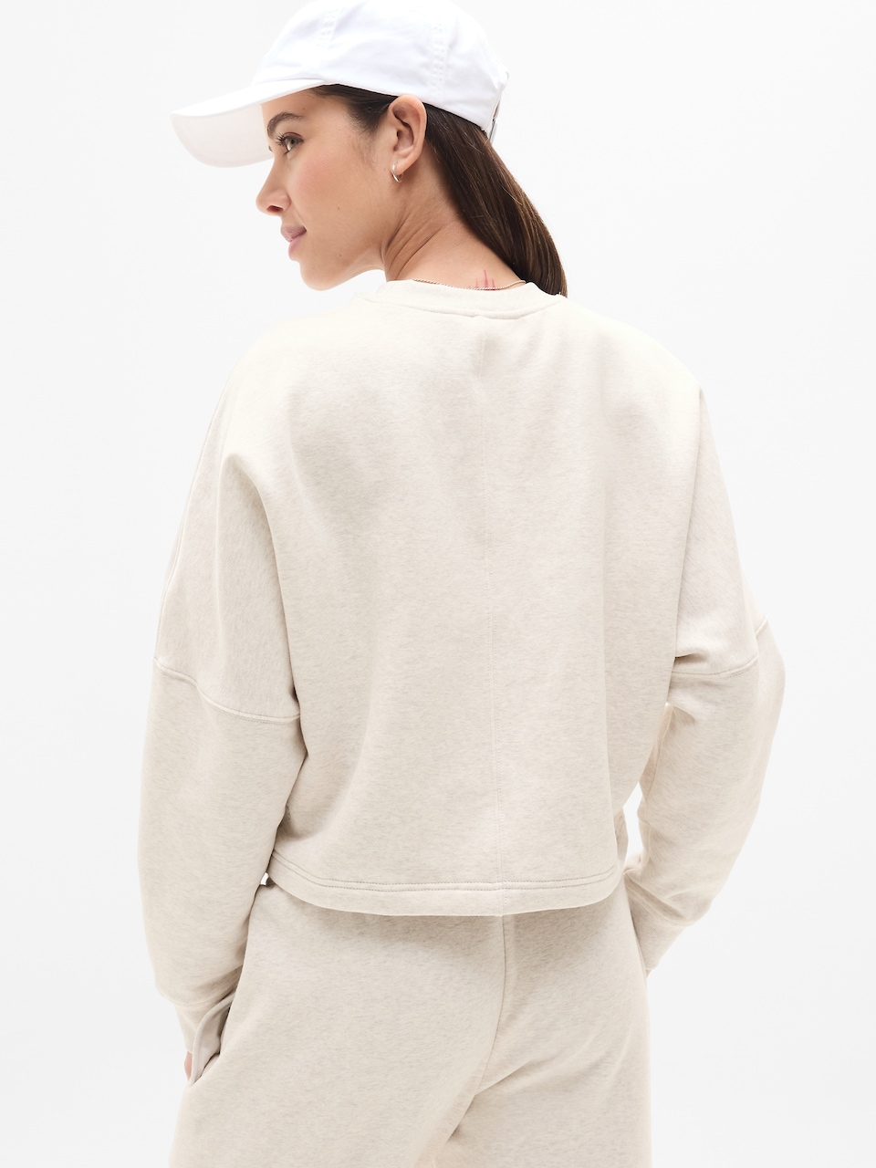 Forever Fleece Dolman Crop Sweatshirt