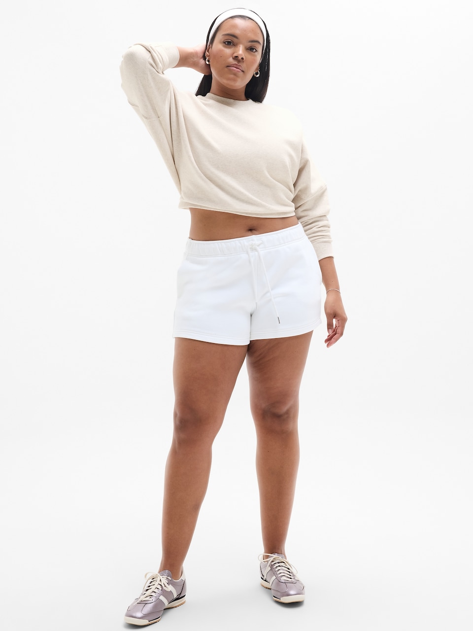 Forever Fleece Dolman Crop Sweatshirt