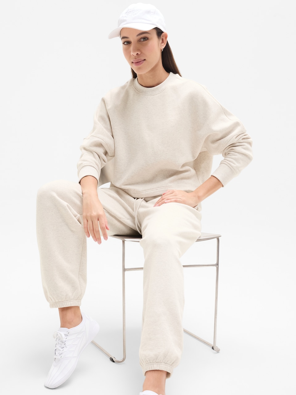 Forever Fleece Dolman Crop Sweatshirt